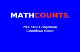 MATHCOUNTS ® 2000 State Competition Countdown Round