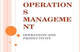 OPERATION S MANAGEME NT OPERATIONS AND PRODUCTIVITY L2 - 1.
