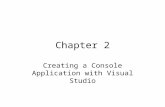 Chapter 2 Creating a Console Application with Visual Studio.
