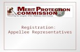 Registration: Appellee Representatives. Roles & Responsibilities  Fill out System Access Form (SAD) available at . (prior to the Commission.