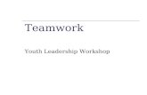 Teamwork Youth Leadership Workshop. Agenda Introduction Four Stages of Team Development Dysfunctional Team Members.