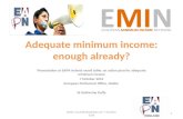 Adequate minimum income: enough already? Presentation at EAPN Ireland round table: an action plan for adequate minimum income 7 October 2014 European Parliament.