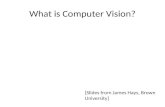 What is Computer Vision? [Slides from James Hays, Brown University]
