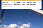 SAP Best Practices for Human Capital Management v1.605 (United States) SAP Best Practices