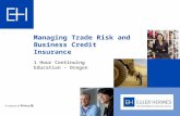 Managing Trade Risk and Business Credit Insurance 1 Hour Continuing Education – Oregon.