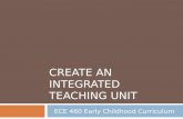CREATE AN INTEGRATED TEACHING UNIT ECE 460 Early Childhood Curriculum.