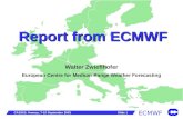 ECMWF Slide 1CAS2K3, Annecy, 7-10 September 2003 Report from ECMWF Walter Zwieflhofer European Centre for Medium-Range Weather Forecasting.