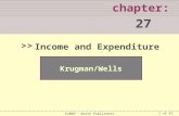 1 of 45 chapter: 27 >> Krugman/Wells ©2009  Worth Publishers Income and Expenditure.