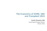 1 The Economics of ECMO, VAD and Transplant 2015 Scott Silvestry MD Florida Hospital Transplant Institute Orlando, Florida.