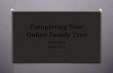 Completing Your Online Family Tree AFAS 2010 April 2014