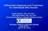 Jaime Hannan, MS, CCC-SLP Rob Reichhardt, MA, CCC-SLP Cincinnati Children’s Hospital Medical Center Michigan Speech-Language Hearing Association March.