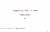1 Supporting VUNI in DRNI Maarten Vissers 2011-11-10 v01 v01: added multiple virtual UNI with hairpin.