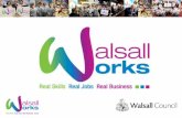 Agenda Walsall Works Update Progressions Placement Opportunities Additional Funding streams Q&A session AOB Date of Next Meeting Close.