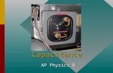 Capacitance AP Physics B Capacitors Consider two separated conductors, like two parallel plates, with external leads to attach to other circuit elements.