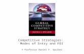 Competitive Strategies: Modes of Entry and FDI © Professor Daniel F. Spulber.