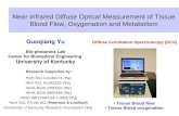 Near-infrared Diffuse Optical Measurement of Tissue Blood Flow, Oxygenation and Metabolism Guoqiang Yu Bio-photonics Lab Center for Biomedical Engineering.