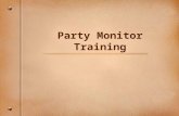 Party Monitor Training. Contents Party Monitor Responsibilities Event Registration Process Social Host Liability Liability North Carolina Alcohol Laws.