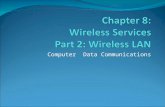 Computer Data Communications. 2 Overview of Wireless LANs Key Application Areas Wireless LAN requirements IEEE 802.11 Architecture IEEE 802.11 Terminology.
