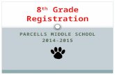 PARCELLS MIDDLE SCHOOL 2014-2015 8 th Grade Registration.