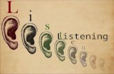 Listening. Objectives: 1.State why listening is important 2.Distinguish hearing from listening 3.Provide various meanings of listening 4.Describe the.