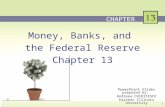 Money, Banks, and the Federal Reserve Chapter 13 CHAPTER 1.