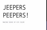 JEEPERS PEEPERS! MAKING SENSE OF EYE COLOR. PLEASE DOWNLOAD :) TRANSITION-HEAVY SLIDESHOW.