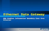 Ethernet Data Gateway EDG Enables Information Boundary-less Over Ethernet.