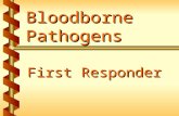 Bloodborne Pathogens First Responder. Know the regulation v 29 CFR 1910.1030 1a.
