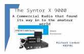 The Syntor X 9000 A Commercial Radio that found its way in to the amateur world Richard Lenker KB3YRC.