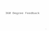 1 360 Degree Feedback. 2 Importance of Performance Feedback The most successful managers & leaders become more effective by learning from feedback.