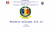 FEDERAŢIA Asociaţiilor de Rezervişti şi Veterani a Forţelor Armate ale Republicii Moldova Moldova welcome CLA 11 2011 Chişinău.