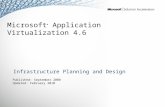 Microsoft ® Application Virtualization 4.6 Infrastructure Planning and Design Published: September 2008 Updated: February 2010.
