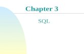 Chapter 3 SQL. 2 Relational Commercial Languages  SQL (Structured Query Language)  the standard relational DB language  used interactively which transforms.