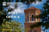 POST OFFICE. Revenue Mail Service (34870-4660) Departmental charges (box rent & deliveries)$60,105 Box rent (off campus students)$1,000 USPS contract$5,000.
