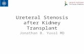 Ureteral Stenosis after Kidney Transplant Jonathan B. Yuval MD