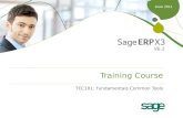 Training Course TEC101: Fundamentals Common Tools June 2011 V6.2.