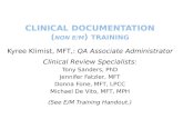 Kyree Klimist, MFT,: QA Associate Administrator Clinical Review Specialists: Tony Sanders, PhD Jennifer Fatzler, MFT Donna Fone, MFT, LPCC Michael De Vito,