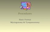 Procedures Basic Format Myringotomy & Tympanostomy.