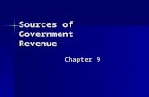 Sources of Government Revenue Chapter 9 Chapter 9.