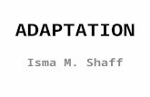 ADAPTATION Isma M. Shaff. Definition An adaptation is a trait that makes an animal suited to its environment.