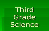 Third Grade Science What are we going to learn about in third grade?