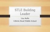 STLE Building Leader Lisa Roffo Gillette Road Middle School.