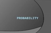 What is probability?  In your own words…  Probability of an event is the number from 0 to 1 that indicates the likelihood the event will occur.  An.