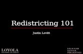 Redistricting 101 Justin Levitt. Today’s conversation What? When? Who? Where? Why? How?