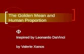 The Golden Mean and Human Proportion  Inspired by Leonardo DaVinci by Valerie Xanos.