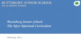 B UTTSBURY J UNIOR S CHOOL A N A CADEMY S CHOOL Buttsbury Junior School: The New National Curriculum February, 2014.