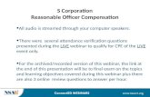 S Corporation Reasonable Officer Compensation All audio is streamed through your computer speakers. There were several attendance verification questions.