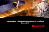 Introduction To Space Microelectronic Products October 2009.