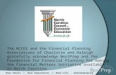 Real Skills  Real Experiences  Real Life  The NCCEE and the Financial Planning Associations of Charlotte and Raleigh gratefully acknowledge.