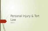Personal Injury & Tort Law Week 1 Class Overview  Review Greensheet  Course Studio  Class website.